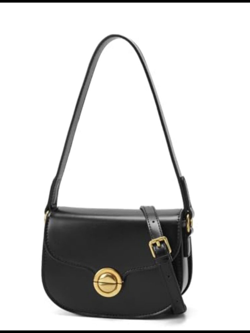 Saddle Crossbody Bag PU Leather Mini Wallet Adjustable Strap